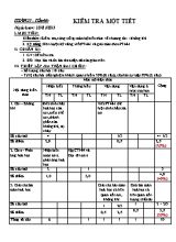 Giáo án Hóa học 8 - Tiết 46 Kiểm tra 1 tiết - Năm học 2012-2013